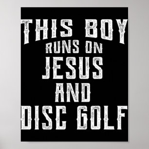 Poster Este Menino Corre Com Jesus E Disc Golf Gif Cristã