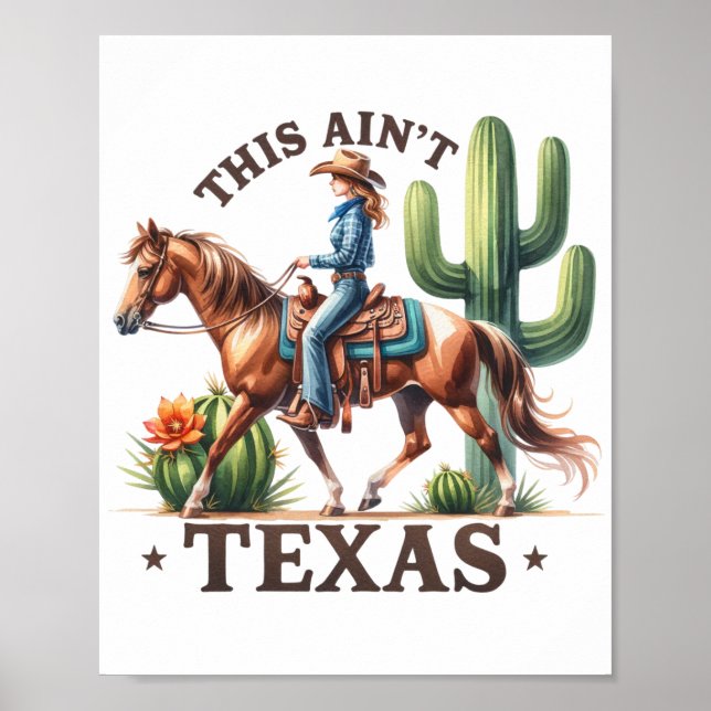 Poster Este não é o Cavalo de Cowgirl do Texas (Frente)
