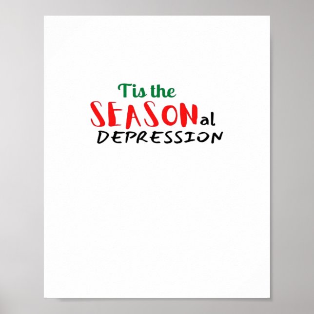 Poster Este O Feriado da Depressão Sazonal (Frente)