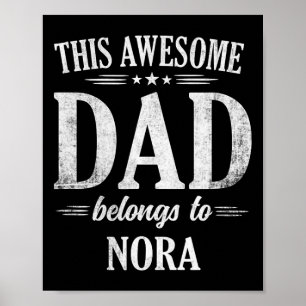 Poster Este Pai Incrível Pertence ao Dia dos Pais Nora