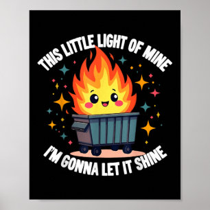 Poster Este Pequeno Fogo De Lâmpago Engraçado.