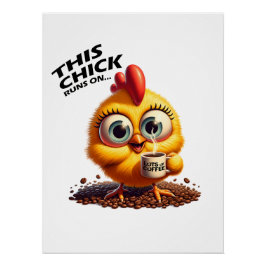 Pôster Este Pintinho Funciona... Café