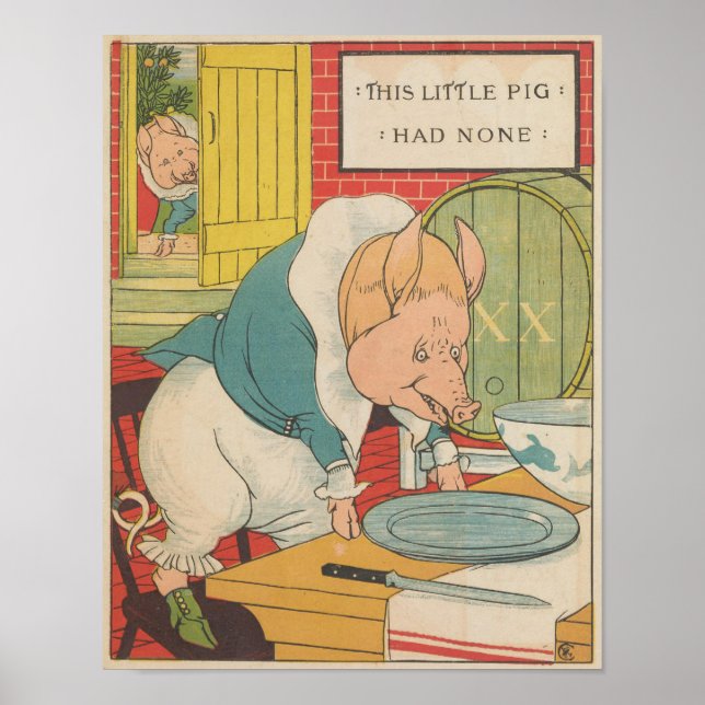 Poster Este porquinho não tinha nada 1879 (Frente)