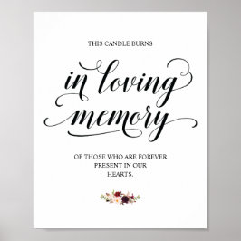 Poster Este Sinal de Vela Arde em Memória Amorosa