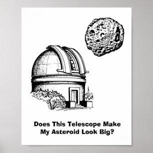 Poster Este Telescópio Faz Meu Asteroide Parecer Grande?