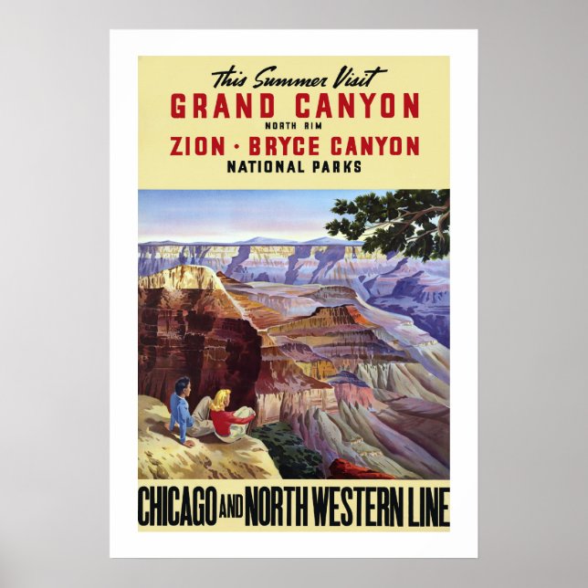 Poster Este Verão Visita Grand Canyon (Frente)