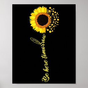 Poster Esteja aqui amanhã, Camiseta de conscientização so