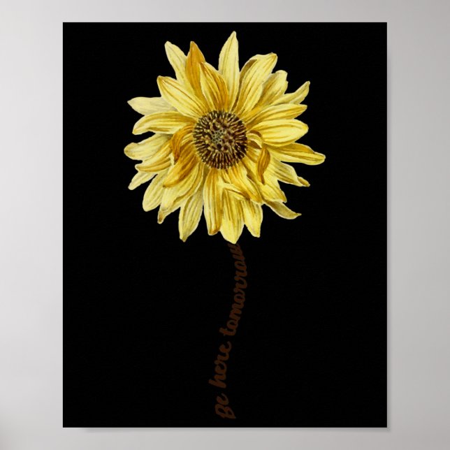 Poster "Esteja aqui amanhã" Prevenção ao suicídio Sensibi (Frente)