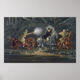 Pôster Esteja e entregue, aquatinted por E. Duncan