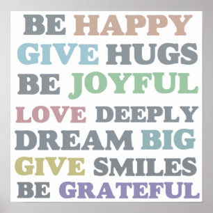 Poster Esteja feliz