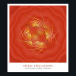Pôster Estellas Espirais<br><div class="desc">Estilos Espirais de Michael Trott. Parte da Coleção Galeria de Mathematica de Pesquisa Wolfram.</div>
