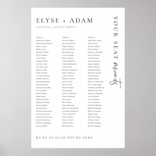 Poster Estelle Mínimo 3 Mesa (Frente)