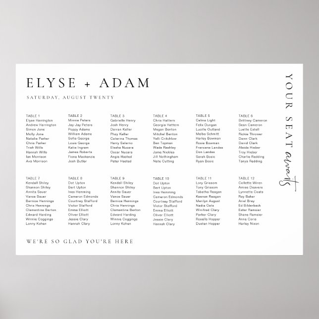 Poster Estelle Modern Mínimo 12 Mesa (Frente)