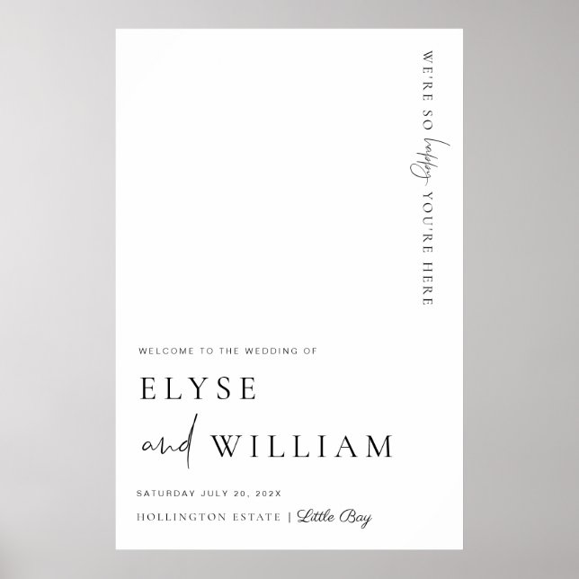 Poster Estelle Modern - Sinal de boas-vindas mínimo Poste (Frente)