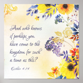 Poster Ester 4:14 Venha ao Reino para esse período