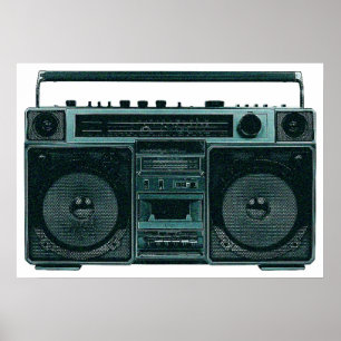 poster estereofónico retro