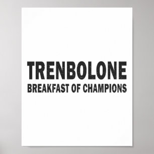 Poster Esteroide Para Musculação Trenbolone Café Da Manhã
