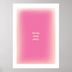 Poster estésico - Reprodução do canto do sono