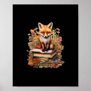 Poster Estética Cottagecore Amante de Livros Goblincore C