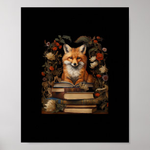 Poster Estética Cottagecore Amante de Livros Goblincore R