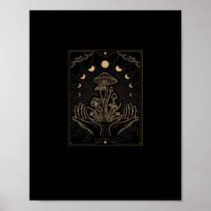 Poster Estética Cottagecore Cogumelo Goblincore Fungos Mi
