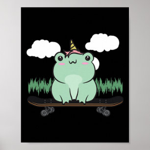 Poster Estética Cottagecore Kawaii Fofa Skate Patinação F