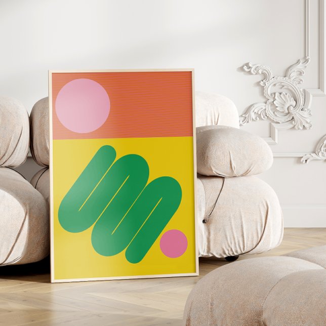 Poster Estética de Meio século geométrica de Abstrato vib (Criador carregado)