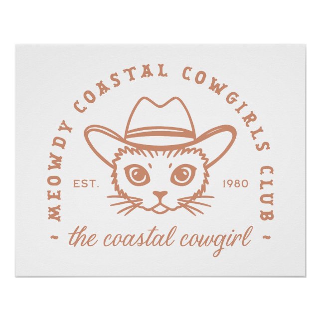 Pôster Estética do gato-do-mato-pequeno da costa oeste (Frente)