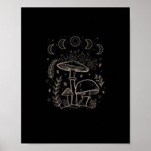 Poster Estética Goblincore Academia Cottagecore Cogumelo