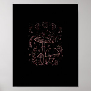 Poster Estética Goblincore Academia Cottagecore Cogumelo