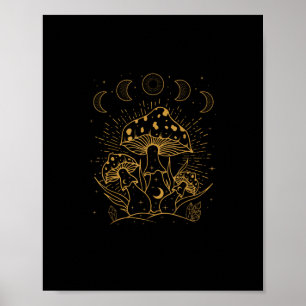 Poster Estética Goblincore Academia Cottagecore Cogumelo