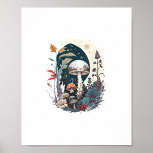 Poster Estética Goblincore e Cottagecore de Botânica de C