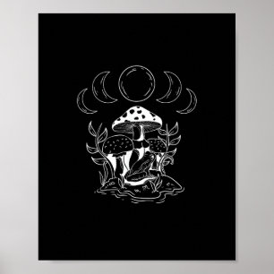 Poster Estético Goblincore E Cottagecore Mini Cogumelo