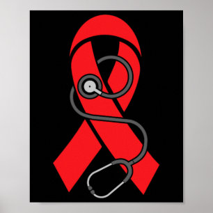 Poster Estetoscópio - Anemia das Células Falsiformes