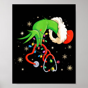 Poster Estetoscópio Natal Enfermeira Enfermeiras Natal Pa