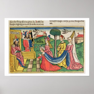 Poster Esther 2 15-18, Esther é escolhida ser rainha pel