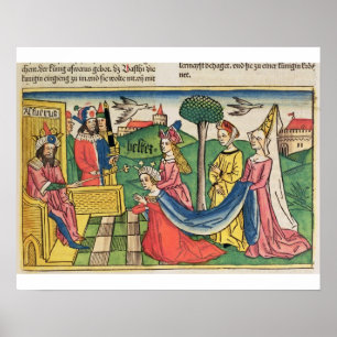 Poster Esther 2 15-18, Esther é escolhida ser rainha pel
