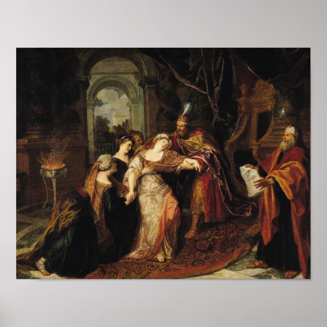 Poster Esther before Ahasuerus, before 1697 (Frente)