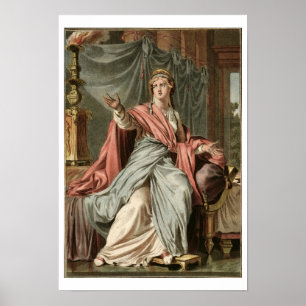 Pôster Esther, costume for 'Esther' by Jean Racine, from