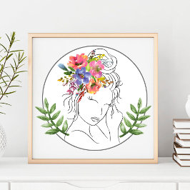 Poster Estheticista Moderno Stylist Spa Elegante Chic Flo