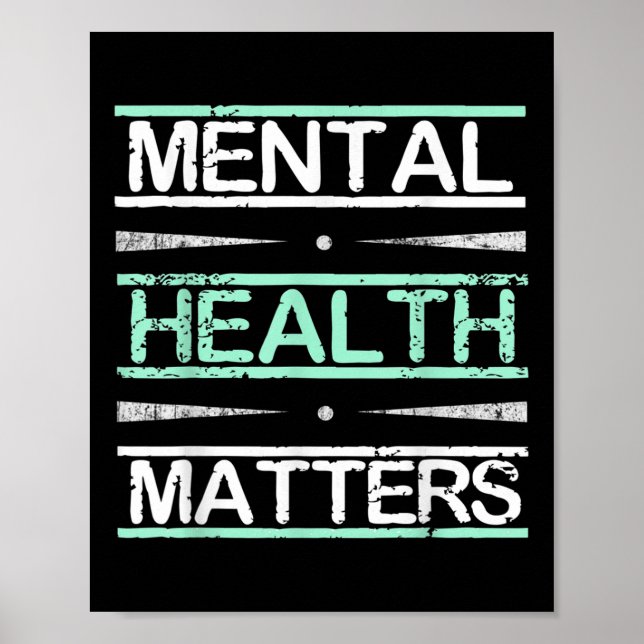 Poster Estigma de consciência para a saúde mental (Frente)