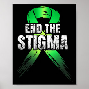 Poster Estigma - Fita Verde sobre Sensibilização Mental