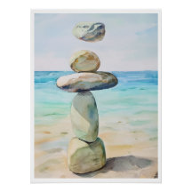 Estilidade em Movimento - Pedras de Praia Zen