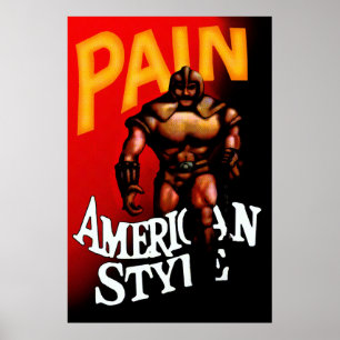 Poster Estilo americano ICS da dor