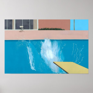 Poster estilo artístico de David Hockney