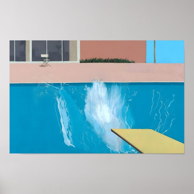 Poster estilo artístico de David Hockney (Frente)