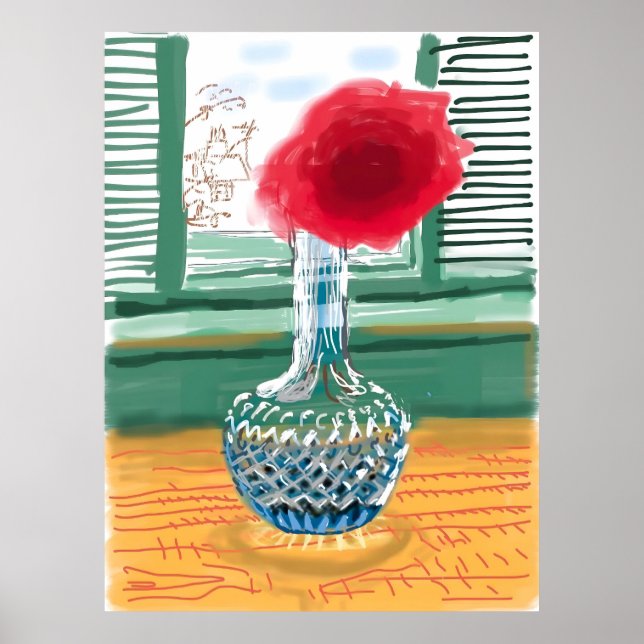 Poster estilo artístico de David Hockney (Frente)