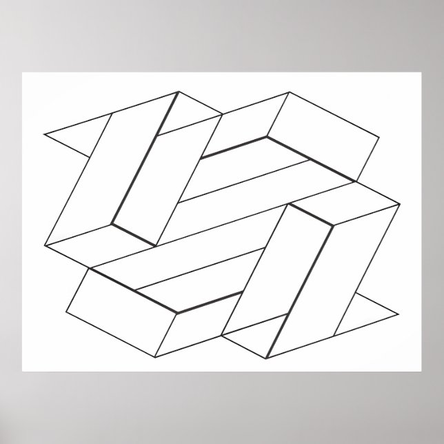Poster estilo artístico de Josef Albers (Frente)