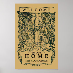 Poster Estilo "boa vinda " das artes e dos artesanatos do