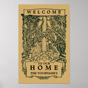 Poster Estilo "boa vinda " das artes e dos artesanatos do